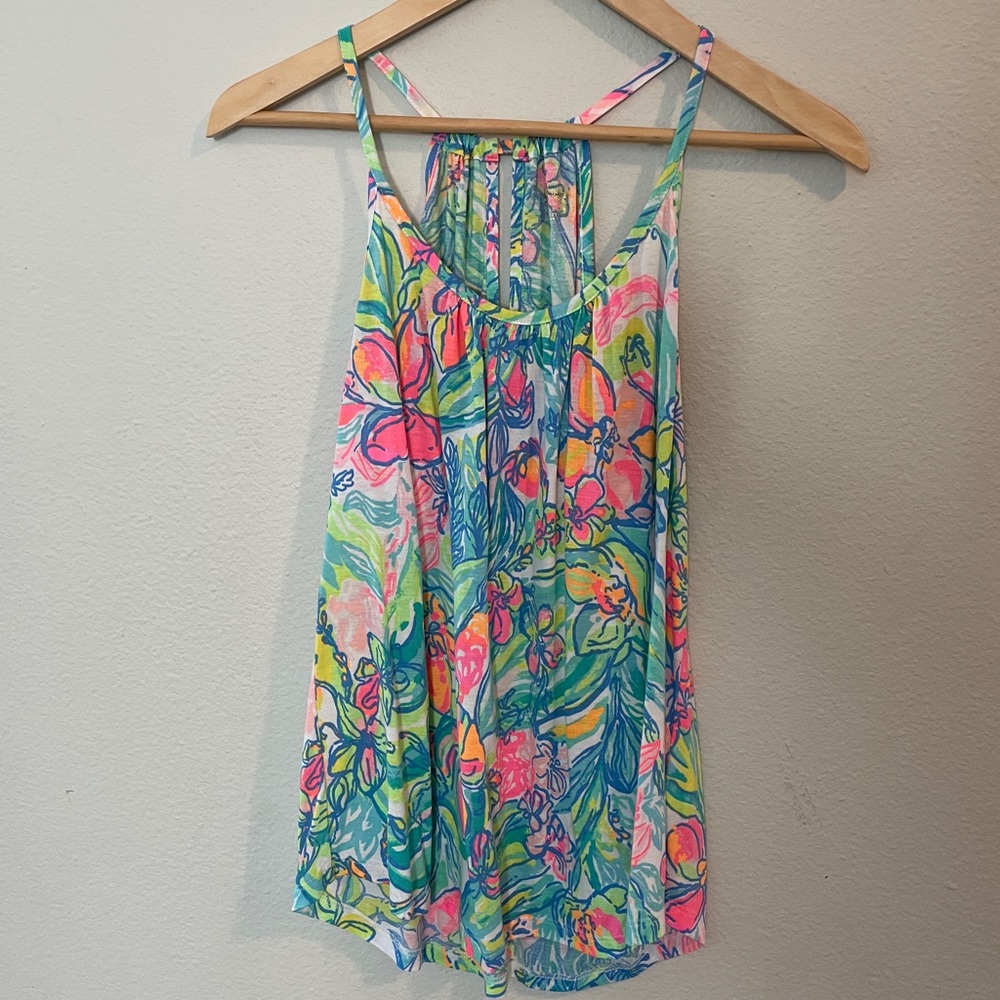 Lilly Pulitzer Lacy Tank sz XS Excellent Condition